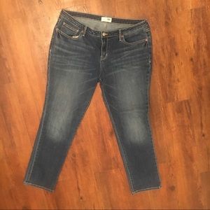Old Navy straight leg jeans. Medium blue denim.